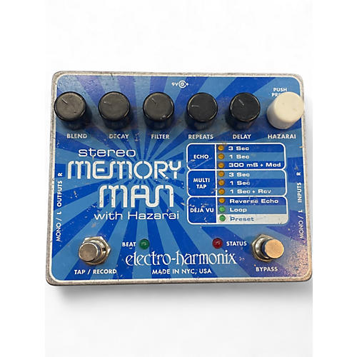 Used Electro-Harmonix Stereo Memory Man Hazarai Looper Effect Pedal