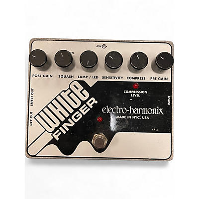Used Electro-Harmonix White Finger Compressor Effect Pedal