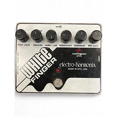 Used Electro-Harmonix White Finger Compressor Effect Pedal