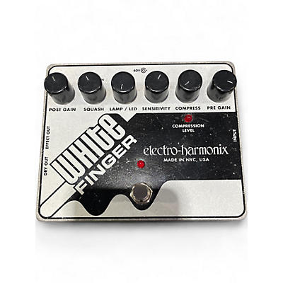 Used Electro-Harmonix White Finger Compressor Effect Pedal