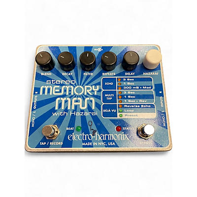 Used Electro-Harmonix XO Stereo Memory Man with Hazarai Delay Effect Pedal