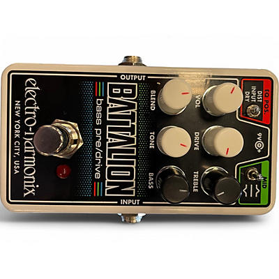 Used Electro-Harmonix battalion bass pre/drive Effect Pedal