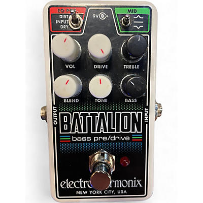 Used Electro-Harmonix battalion bass pre/drive Effect Pedal