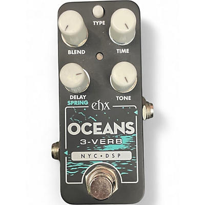 Used Electro-Harmonix oceans 3-Verb Effect Pedal
