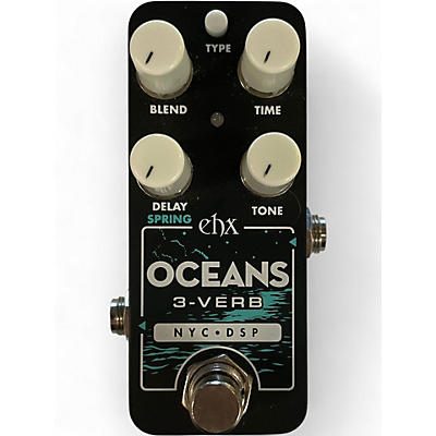 Used Electro-Harmonix oceans 3-verb Effect Pedal