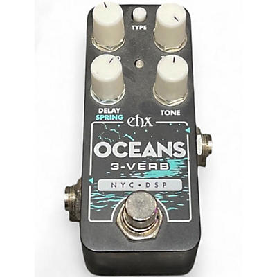 Used Electro-Harmonix oceans 3 verb Effect Pedal