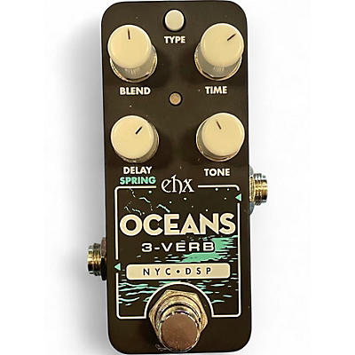Used Electro-Harmonix oceans 3 verb Effect Pedal