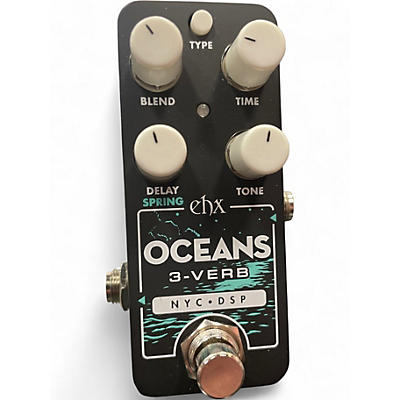 Used Electro-Harmonix oceans 3-verb Effect Pedal