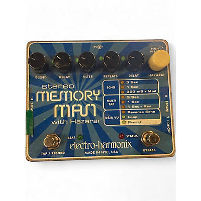 Used Electro-Harmonix stereo memory man Effect Pedal