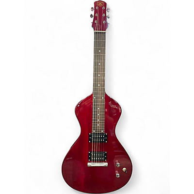 Used Electro Hawaiian Transparent Red Lap Steel