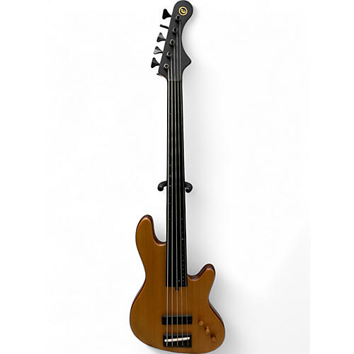 Used Elrick NJS-5 Natural Electric Bass Guitar Natural