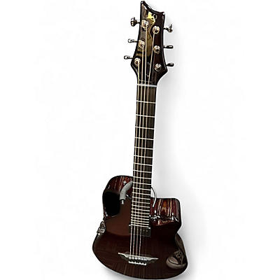 Used Emerald X10 RED CARBON FIBER Acoustic Electric Guitar