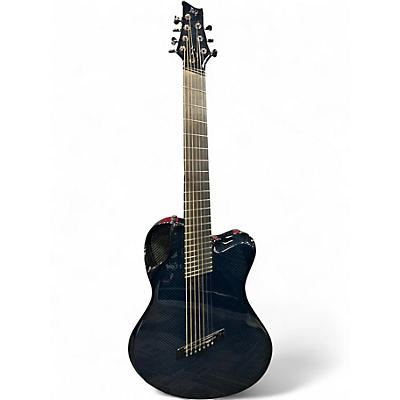 Used Emerald X20-7 Blue Carbon Fiber Acoustic Electric Guitar