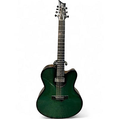 Used Emerald X30-7 Green Carbon Fiber Acoustic Guitar