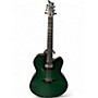 Used Emerald X30-7 Green Carbon Fiber Acoustic Guitar Green Carbon Fiber