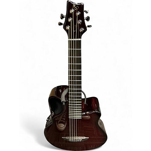 Used Emerald X7 RED CARBON FIBER Acoustic Guitar RED CARBON FIBER