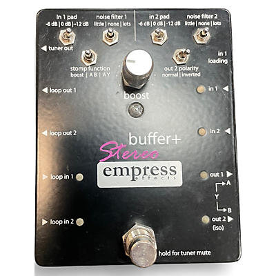 Used Empress Effects Buffer+ Analog I/O Interface with Switchable Boost Guitar Pedal
