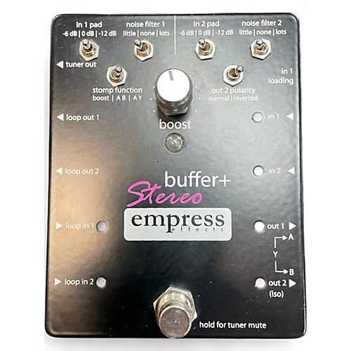 Used Empress Effects Buffer+ Analog I/O Interface with Switchable Boost Guitar Pedal