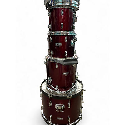 Used Enforcer 5 Piece 5 PEICE SHELL PACK Wine Red Drum Kit