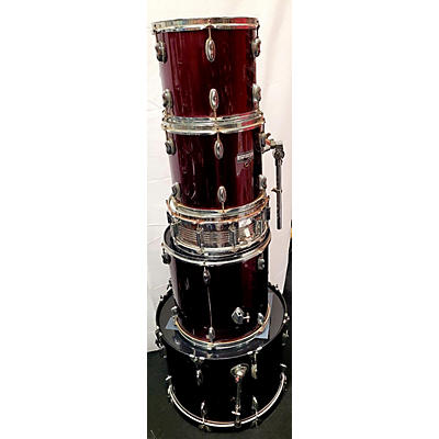 Used Enforcer 5 piece 5 Piece Drum Set Wine Red Drum Kit