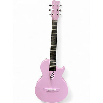 Used Enya NOVA GO Atomic Pink Acoustic Electric Guitar