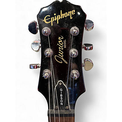 Used Ephiphone LES PAUL JR Cherry Solid Body Electric Guitar