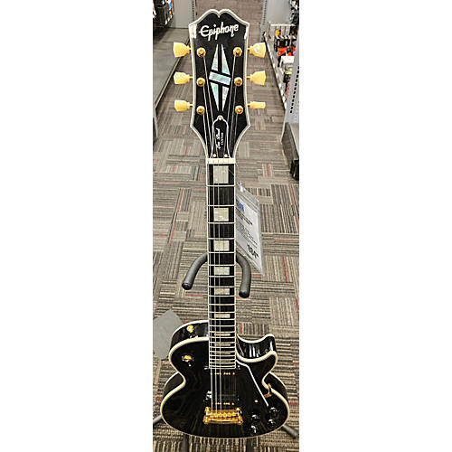 Epiphone Used Epiphone 1955 Les Paul Custom Black Solid Body Electric Guitar Black