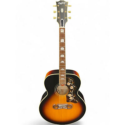 Epiphone Used Epiphone 1957 JS200 2 Color Sunburst Acoustic Electric Guitar