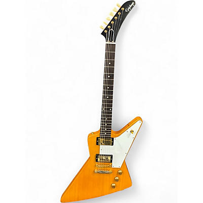 Used Epiphone 1958 Explorer Natural Solid Body Electric Guitar