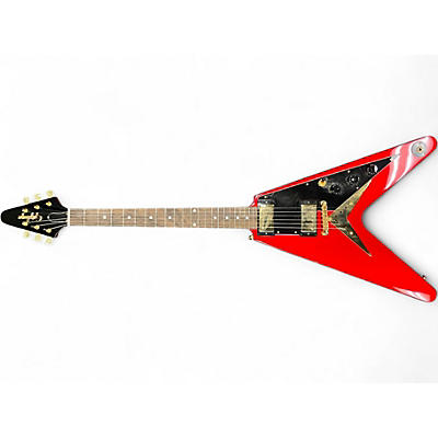 Used Epiphone 1958 FLYING V RUBY RED Solid Body Electric Guitar