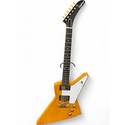 Used Epiphone 1958 Korina Explorer Aged Natural Solid Body Electric Guitar