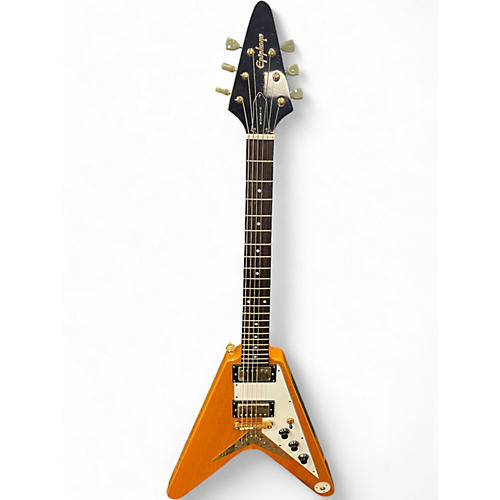 Used Epiphone 1958 Korina Flying V AGED NATURAL Solid Body Electric Guitar AGED NATURAL