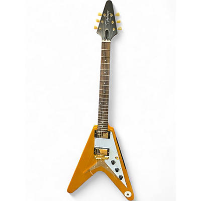Used Epiphone 1958 Korina Flying V AGED NATURAL Solid Body Electric Guitar