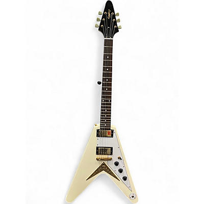 Used Epiphone 1958 Korina Flying V Alpine White Solid Body Electric Guitar