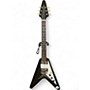 Used Epiphone 1958 Korina Flying V Black Solid Body Electric Guitar Black