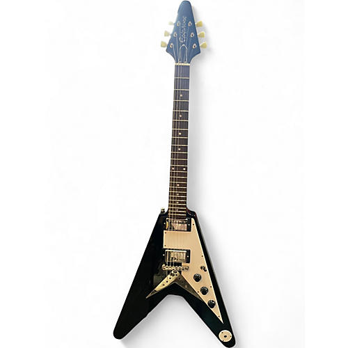 Used Epiphone 1958 Korina Flying V Ebony Solid Body Electric Guitar Ebony