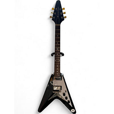 Used Epiphone 1958 Korina Flying V Ebony Solid Body Electric Guitar