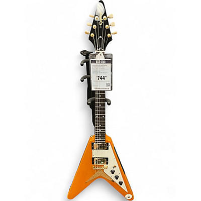 Used Epiphone 1958 Korina Flying V Korina Solid Body Electric Guitar