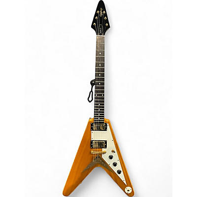 Epiphone Used Epiphone 1958 Korina Flying V Natural Solid Body Electric Guitar