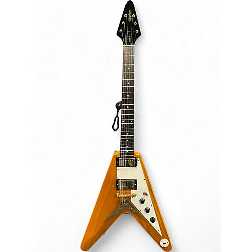 Epiphone Used Epiphone 1958 Korina Flying V Natural Solid Body Electric Guitar Natural