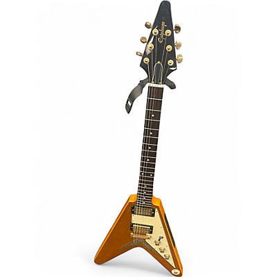 Used Epiphone 1958 Korina Flying V Natural Solid Body Electric Guitar