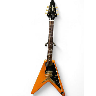 Used Epiphone 1958 Korina Flying V Natural Solid Body Electric Guitar