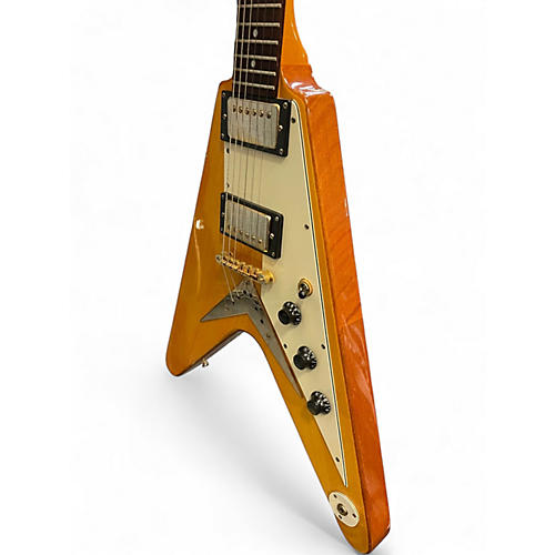 Used Epiphone 1958 Korina Flying V Natural Solid Body Electric Guitar Natural