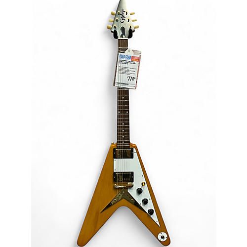 Used Epiphone 1958 Korina Flying V Natural Solid Body Electric Guitar Natural