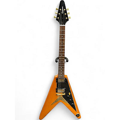 Used Epiphone 1958 Korina Flying V Natural Solid Body Electric Guitar