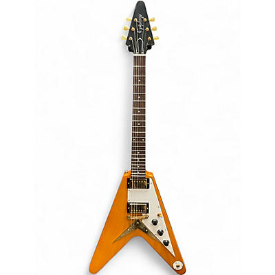 Used Epiphone 1958 Korina Flying V Vintage Natural Solid Body Electric Guitar