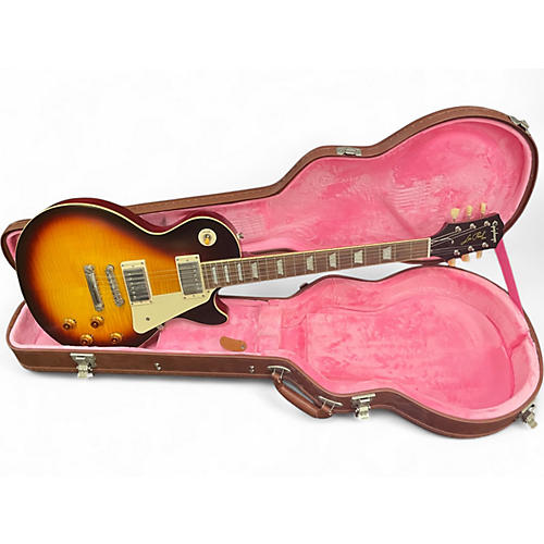 Used Epiphone 1959 Reissue Les Paul Standard 3 Tone Sunburst Solid Body Electric Guitar 3 Tone Sunburst