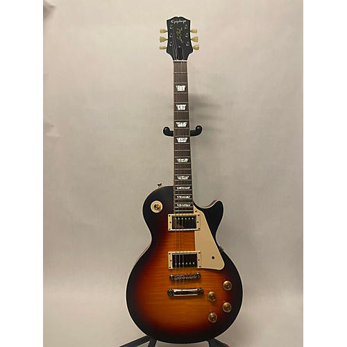 Epiphone Used Epiphone 1959 Reissue Les Paul Standard Aged Dark Burst Solid Body Electric Guitar Aged Dark Burst