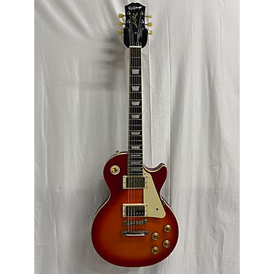 Epiphone Used Epiphone 1959 Reissue Les Paul Standard Aged Dark Cherry Burst Solid Body Electric Guitar