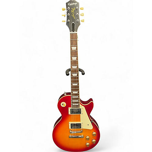 Epiphone Used Epiphone 1959 Reissue Les Paul Standard Aged Dark Cherry Burst Solid Body Electric Guitar Aged Dark Cherry Burst